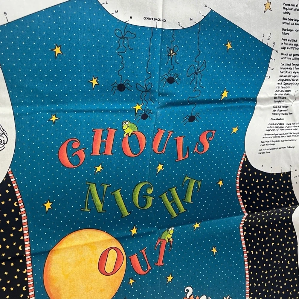 Lot of 5 Fabric Vest Patterns Kids Adult Halloween Christmas Teacher Pet School